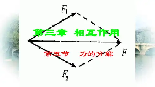 物理必修1人教版3.5力的分解 (共25张PPT)[优秀课件资料]