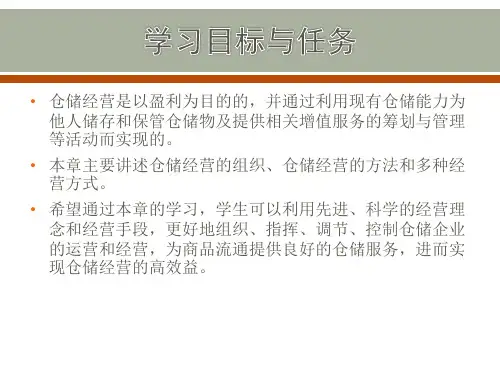 3仓储经营管理课件