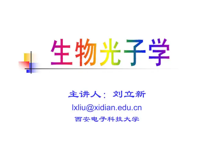 生物光子学第4章概要