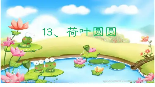 一年级下册13《荷叶圆圆》人教部编版实用PPT(共19张PPT)