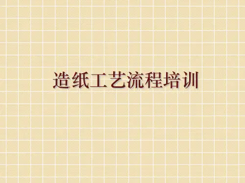 造纸工艺流程  ppt课件