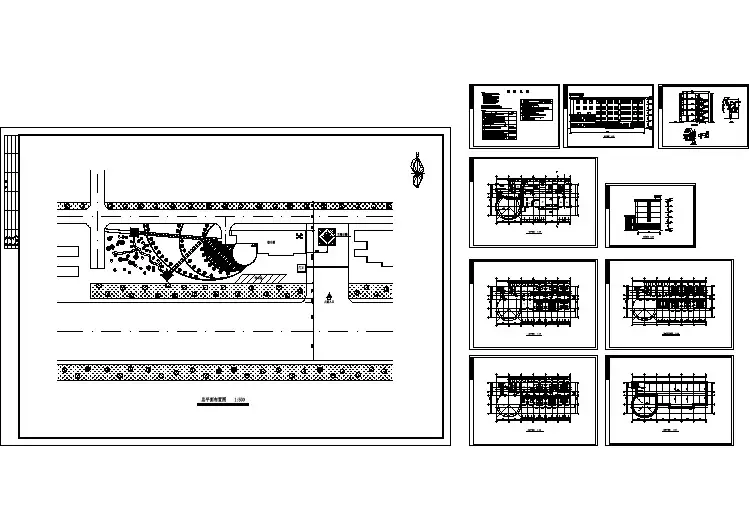 经典实用的小型办公楼建筑施工图（共10张）