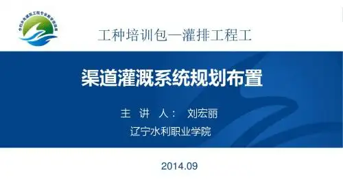 渠道灌溉系统规划布置.