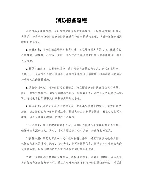消防报备流程