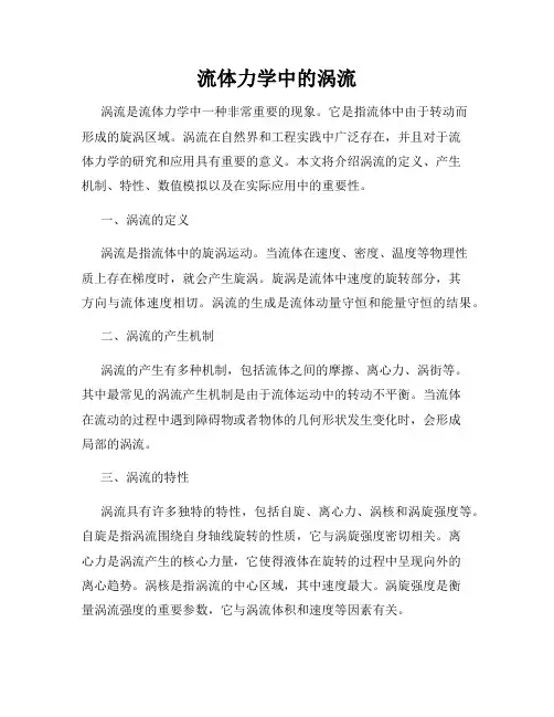 流体力学中的涡流