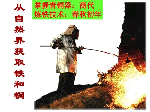 从自然界中获取铁和铜