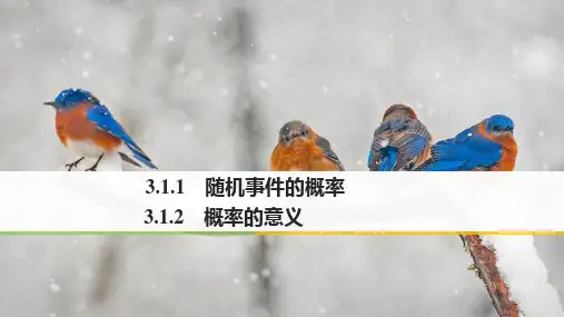 人教版数学高一课件 3.1 随机事件的概率- 概率的意义