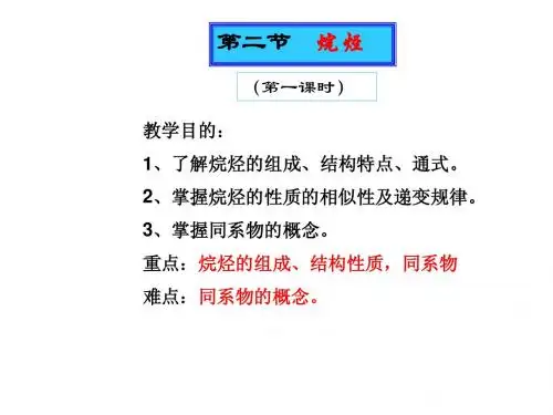 烷烃(第一课时)