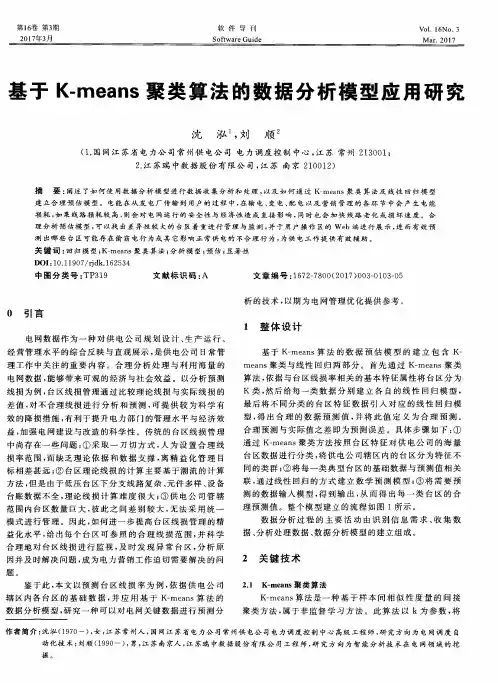 基于K-means聚类算法的数据分析模型应用研究