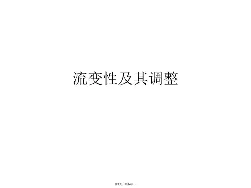 流变性及其调整