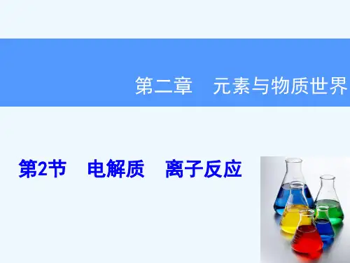 第2章 第2节电解质离子反应课件 鲁科版课件