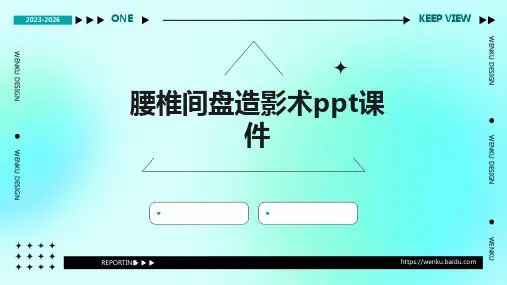 腰椎间盘造影术PPT课件