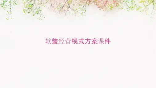 软装经营模式方案课件