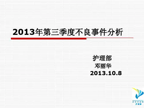 2013年第三季度护理不良事件分析
