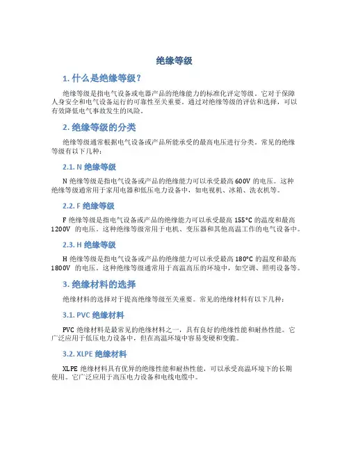 绝缘等级_精品文档