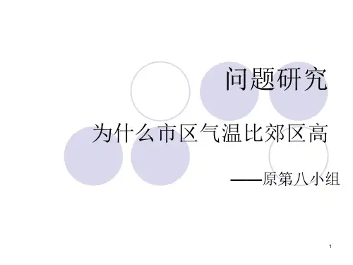 城市热岛效应PPT课件