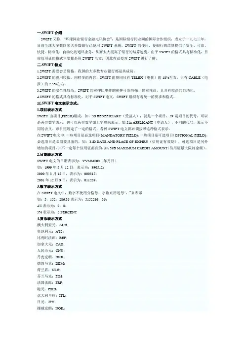 信用证电文