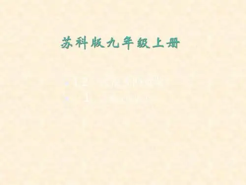 数学：苏科版九年级上1.2《二次根式的乘除》课件(1)(1