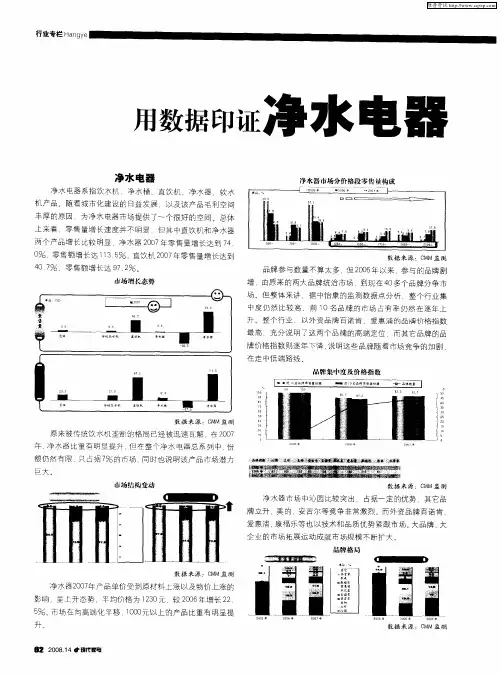 用数据印证净水电器与电水壶新商机