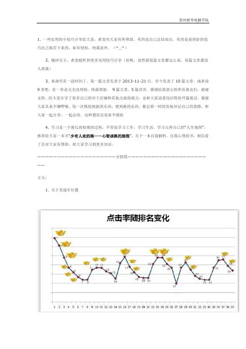 淘宝店铺运营,实用小技巧