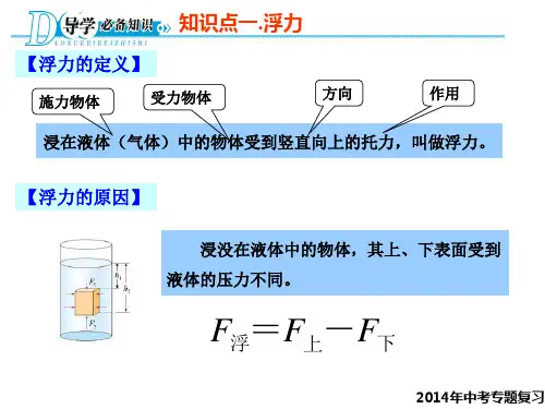 浮力及阿基米德原理
