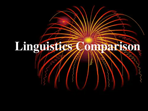 第八章比较语言学(comparison linguistics)