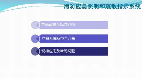 消防应急照明和疏散指示系统简介