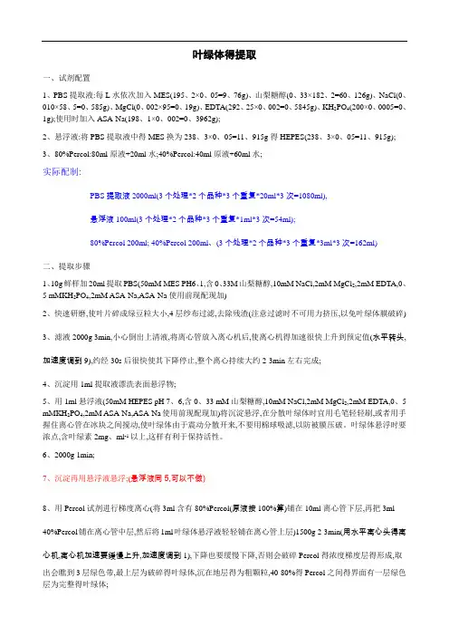 抗氧化酶活性等测定方法