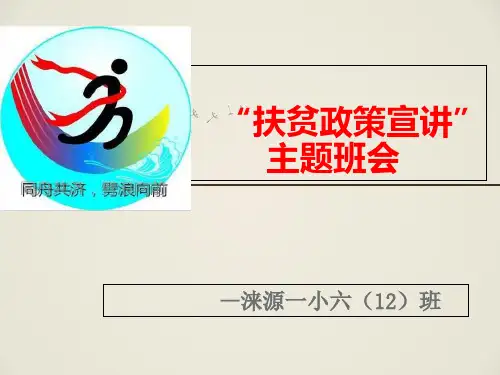 “资助政策宣讲”主题班会 ppt课件