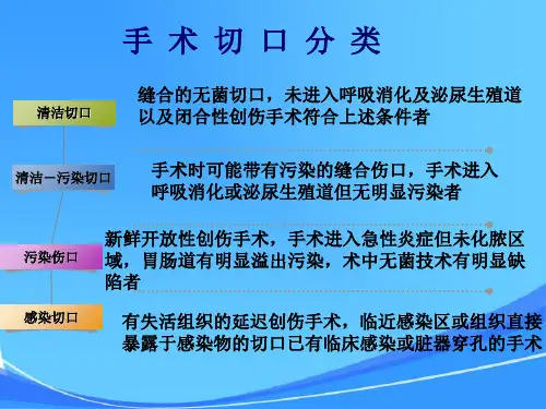手术切口感染诊断指标(3)