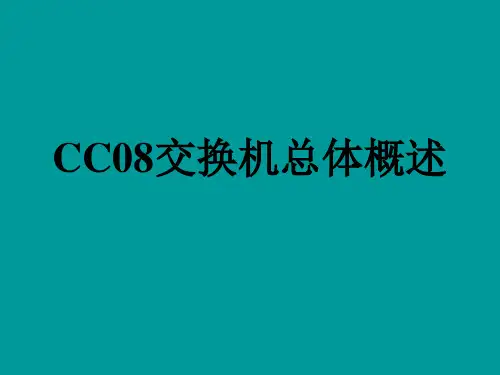 CC08交换机总体概述