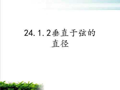 人教版数学九年级上册垂直于弦的直径PPT优秀课件