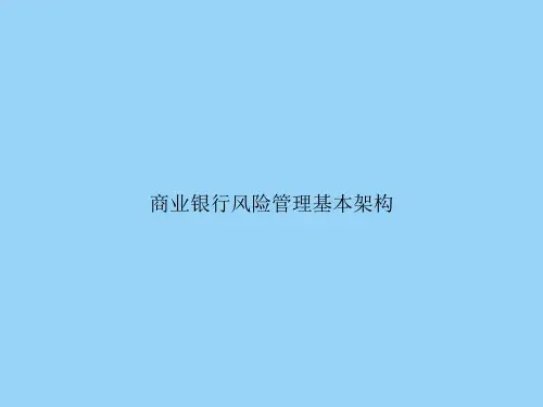 商业银行风险管理基本架构
