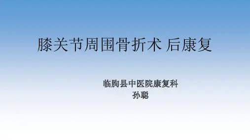 膝关节周围骨折术后康复