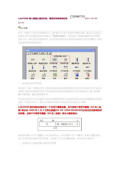 labview之时间-转自陈老师博客
