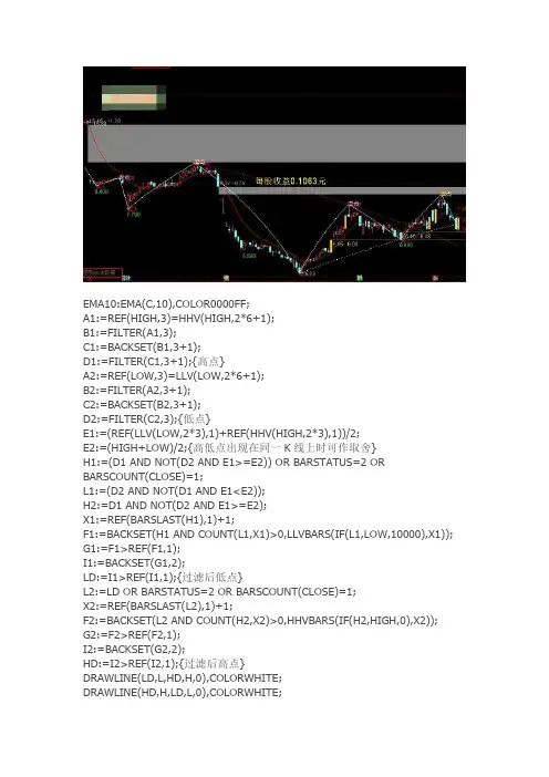 通达信指标公式源码 未来买卖点副图指标