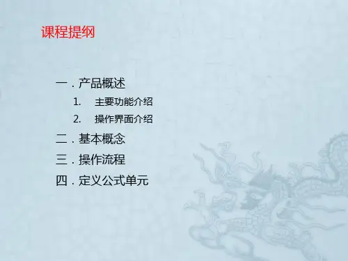 报表自定义功能介绍