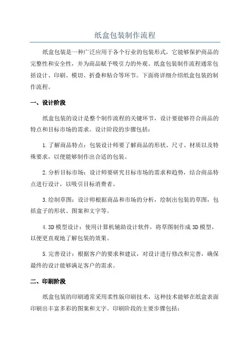 纸盒包装制作流程