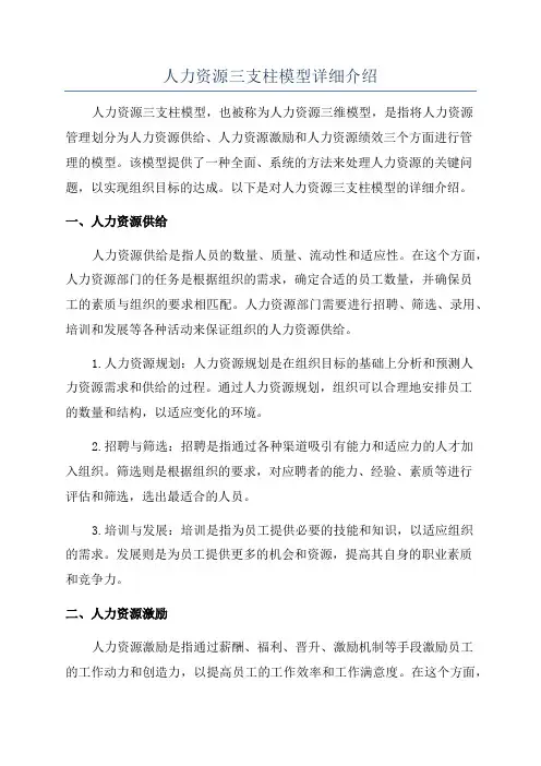 人力资源三支柱模型详细介绍