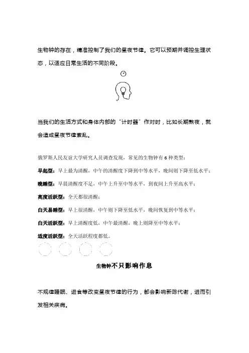 生物钟究竟是什么钟？