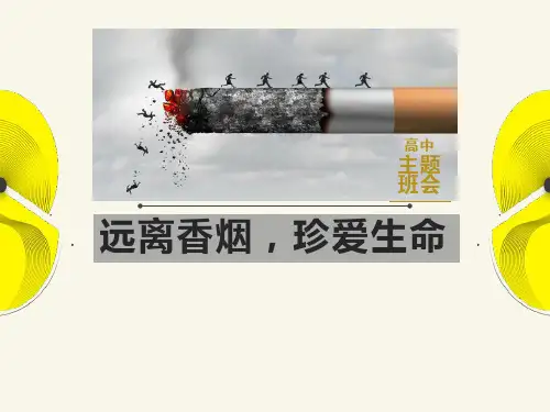中学生禁烟教育主题班会(精品课件)