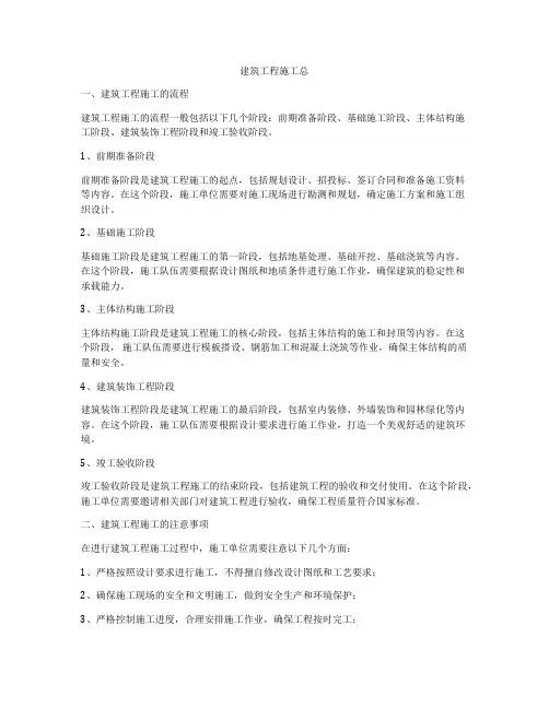 建筑工程施工总