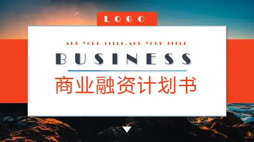 商业融资计划书招商方案PPT