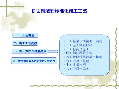 桥面铺装砼施工工艺