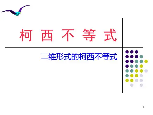 柯西不等式(优质课)ppt课件
