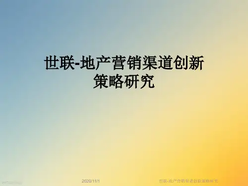 世联-地产营销渠道创新策略研究