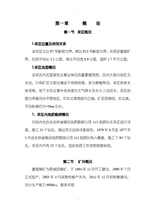 《地质报告说明书》word版