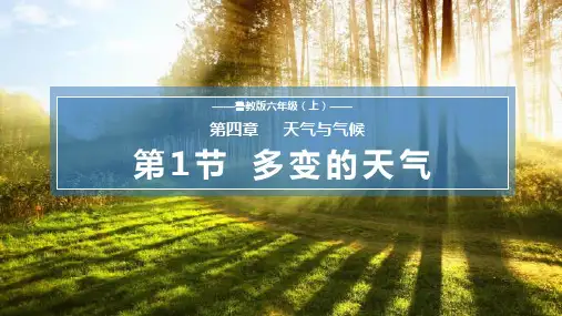 4.1多变的天气(课件)-六年级地理上册同步精品课堂(鲁教版2024)