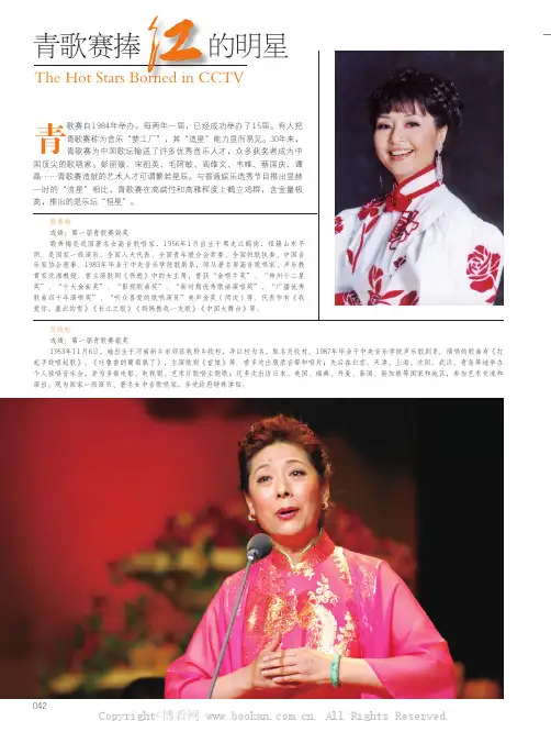 青歌赛捧红的明星