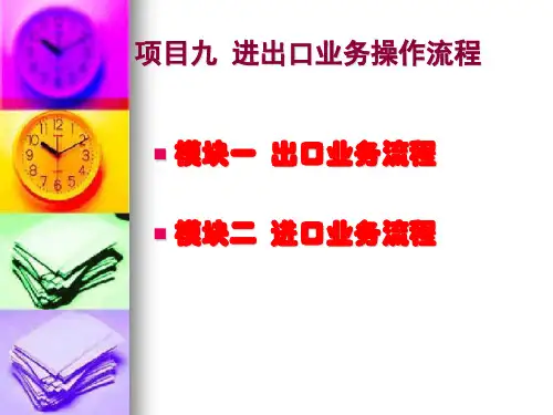 《国际贸易实务》课件——第十三章  进出口合同的履行
